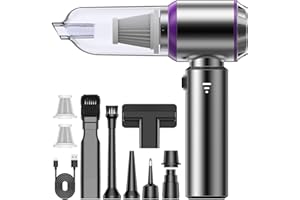 KITBEZN Handstaubsauger, 26000Pa Handstaubsauger Akku, 3-Gang Auto Staubsauger Stark mit Bürstenloser Motor, Autostaubsauger Kabellos für Auto Haus Küche