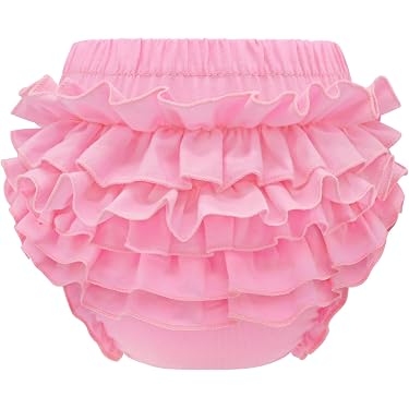 Stylesilove Infant Baby Girl Velvet Bloomers / Diaper Cover – Soft, Stretchy Waist, 3-24 Months