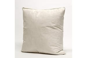Willows Direct - 2 x Extra Filled Duck Feather Cushion Pads Inners Inserts -Machine Washable (22" x 22"(55cm x 55cm))