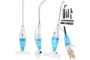 Youyijia 2-in-1 Stick Vacuum Cleaner - 1000 W Handheld Corded Vac, Lightweight Vac, Multi-Surface Upright Vac Cleaner Cheap Hoover Corded Stick with HEPA, Crevice/Brush Tool for Pet Hair