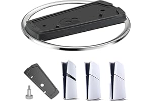 YADOBIG Vertikaler Standfuß Kompatibel mit PS5 Slim und PS5 Pro Standfuß, Vertikaler Ständer Kompatibel mit PS5 Disc/Digital Konsole, Bietet Stabilität aus ABS Edelstahl