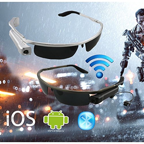PowMax Sunglasses Camera,WW-14 4K Wifi Bluetooth Mini Sunglasses Video Recorder Sunglasses Camera with Remote for Android IOS