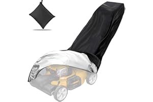 AUPERTO Universal Lawn Mower Cover - 193 * 112 * 64CM All-Weather Lawnmower Protective Covers with Drawstrings and Storage Bag