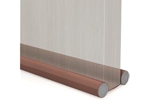 FLAGSKY Twin Door Draft Stopper,Under Door Draft Blocker Weather Stripping Noise Cold Air Blocker Window,Washable,Dust Proof,Removable,Adjustable Door Sweeps 38"