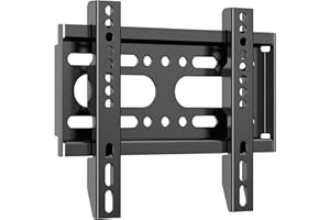 JXMTSPW Fixed TV Wall Bracket for 14-42" Screen Monitor TV Bracket Low Profile, Fixed Flat Wall Mount, 25kg Capacity, Max VESA 200x200m 32 39 40" Ultra Slim Small Television Mount, Monitor Wall Mount