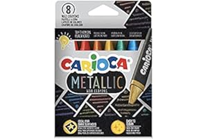 Carioca METALLIC PASTELLI CERA 8pz 43163