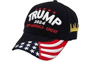 Goodtimera MAGA Casquette de baseball unisexe Casquette de baseball Trump 2024 élections de la présidence américaine brodée 3D pour homme et femme