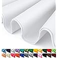 Barcelonetta | Acrylic Felt Fabric Yard | 72" X 36" | 1.6mm Thick | DIY Arts & Crafts, Sewing, Cushion and Padding (White, 1 Yard)
