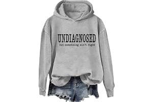 Undiagnosed But Something Ain't Right huvtröja rolig sarkastisk skjorta