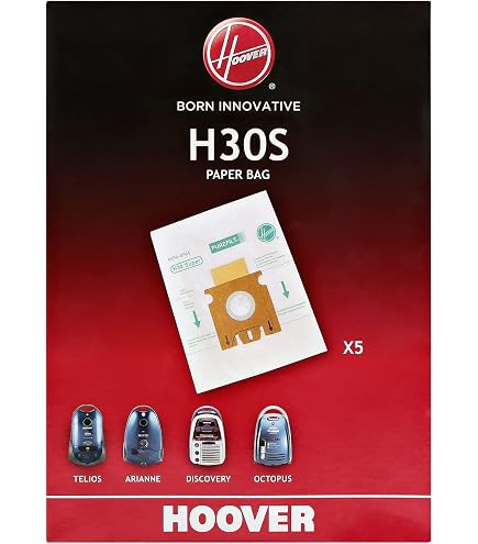 Etana Staubsaugerbeutel 10 Stück - Kompatibel Mit Hoover TS2308 Sensory, Mehrlagiges Filtergewebe, Mit Verschluss
