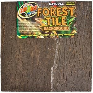 Zoo Med NWB-3E Natural Forest Tile Background, 46 x 46 cm Rückwand für Terrarien in Baumrindenoptik
