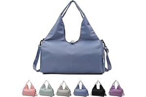 RUYI Damska torba sportowa do jogi, duża torba podróżna z kieszenią na buty i wieloma kieszeniami, wodoszczelna torba na maty do jogi, lekka torba weekendowa na siłownię, torba treningowa do uprawiania