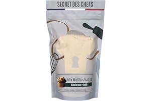 Secret des Chefs – MIX, préparation pour Muffins Nature 700g – Qualité Professionnelle – à façonner avec nos pépites, chunks, pistaches, amandes