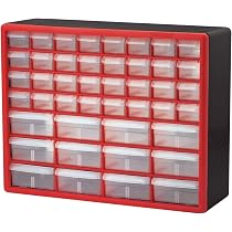 Séparateurs De Tiroir Noir Pour Armoires Akro-Mils - Lot De 24 - Compatibles Modèles 10116, 10716, Etc. - Pour Organisation Écrous, Boulons, Maquillage - 11