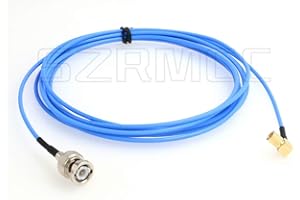 SZRMCC Microdot 10-32UNF Right Angle M5 Male to BNC Male Test Cable for Vibration Acceleration Sensor (1m)