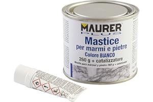 MAURER 14075035 Masilla para Marmol/Piedra 150 ml. Color Blanca, Multicolor