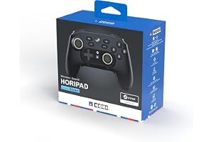 HORI Wireless HORIPAD for Steam (Midnight Black) - Pro Controller Designed for Steam