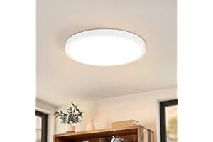 ‎ZMH ZMH Deckenlampe LED Deckenleuchte Flach - Flurlampe 8W Badlampe Rund Flur Deckenbeleuchtung Warmeweiß Schlafzimmerlampe Klein Badezimmerlampe IP44 Küchenlampe Ø17cm für Schlafzimmer Badezimmer Küche