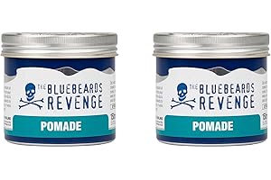 The Bluebeards Revenge, Water Based Pomade For Men, Strong Hold And Traditional High Shine Finish, 150ml, Duo Pack