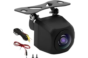 MSMXCS AHD 720P Color HD Reversing Camera, Waterproof Reverse Camera with Night Vision 170° Wide-Angle Lens Front/Rear View Cameras IP68 Backup Cam for Cars,Trucks,Vans for Most Car Models(RCA Input, 12V)