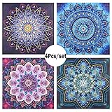 🌺【Relajante y alegre】 El bricolaje de pintura con diamante de taladro completo puede ayudarlo a experimentar un sentido de logro, mejorar la confianza en sí mismo y perseverar para cultivar la paciencia.
