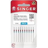 SINGER Pack of 10 Universal Sewing Machine Needles Size 90/14