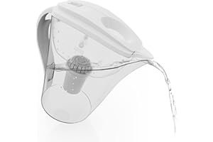 INVIGORATED WATER pH Restore Alkaline Water Jug with Our Long-Life PH001 Filter – Alkaline Water Filter Purifier – Water Filtration Pitcher System – High pH Ionized Alkaline Water Machine, 118oz, 3.5L (White)