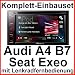 Produktbild Pioneer AVH-290BT Bluetooth USB CD Moniceiver Einbauset für Audi A4 B7 Seat Exeo