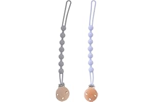 ADEGO Chupetero de Silicona - Porta Chupetes Bebé con Cadena, Seguro y Duradero (celeste)