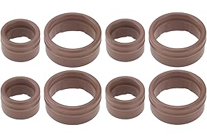 VGOL 8 Pièces Kit de Joints de Climatisation Joint Torique D'étanchéité Joint de Compresseur Diamètre Intérieur 10,6 Mm/17 Mm Compatible avec Renault Grand Scenic II/Megane II OEM 7701208148