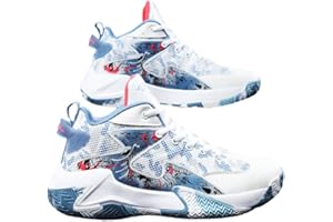 CLSSLVVBN Man Basketball Shoes Breathable Cushioning Sneakers Athletic Anti-Skid Wear-resisting Sports Running Walking Footwear