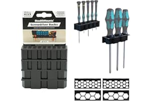 StealthMounts Wall Hive System Lot de 4 supports de rangement pour tournevis