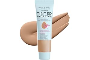 Wet n Wild, Bare Focus Tinted Hydrator, Crema Hidratante con Color, Formula con Acido Hialurónico y Pigmentos, Acabado Semimate para Piel Grasa, Cobertura de Ligera a Media, Tan