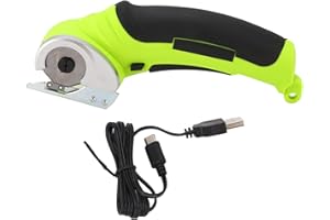 SPACNANA Bezprzewodowe Nożyczki, 240 Obr./min Bezprzewodowe Elektryczne Nożyczki 2000 MAh Akumulatorowa Ręczna Przecinarka do Tkanin Nożyczki Krawieckie do Odzieży i Skóry, Elementy