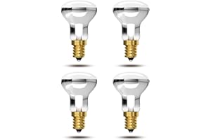 Bonlux R50 Spotlight Bulbs40W Small Screw Dimmable Spot Lights, SES E14 Reflector Lamp Screw Fitting, Warm White 2800K, 240V, Pack of 4