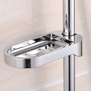 Inchant Brausestange Clip On Bad Seifenhalter Seifenschale Abs Material Fit Fur 24mm Tube Amazon De Kuche Haushalt Wohnen