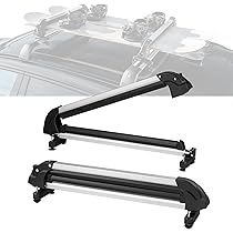 VEVOR Dachträger Universal Dachgepäckträger Auto Alu Querträger 90 kg Tragkraft, für erhöhte