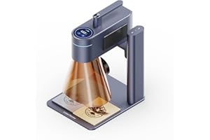 Laserpecker 4 Graveur Laser Double pour Presque Tous Les Matériaux, Plus Grande Surface Travail Contrôle Tactile par LED Découpeur et Graveur Laser Ultra-rapide Précis pour Métal Bois Verre