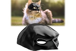 HEYZEIBO Maschera da batcat, maschera da bat per gatti, divertente Black Bat Mask for Cats, Cat Clothing, Pet Costume per Halloween o Daily Fun