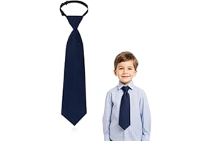 CXNXFD 1Pcs Kinder Krawatte Vorgebundene knotenlose verstellbare Jungen & Mädchen Krawatte - Für Uniformkleider Urlaub Party Kostümzubehör