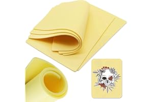 Pelle Sintetica per Tatuaggi 3mm, Unihuby 4 pezzi Pelle Finta per Tatuaggi 3mm Pelle Tattoo Skin 30 x 20 cm Tattoo Fake Skin in Silicone