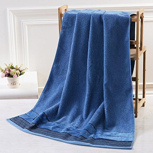 DANCICI Cotton towel Absorbent Cotton High and Low Hair Satin Cut Sweet Potato towel Elegant Atmosphere, Peacock Blue