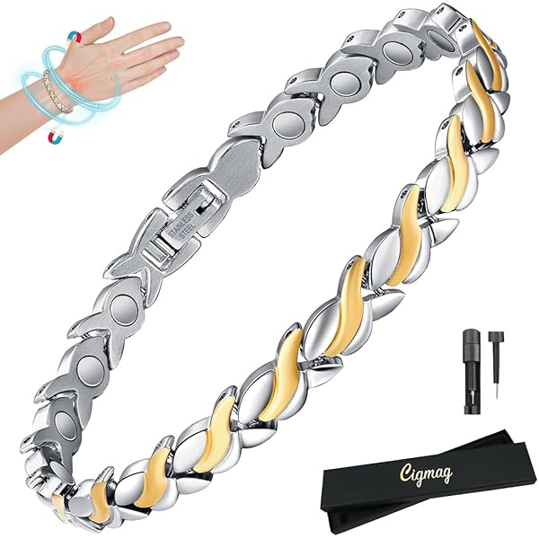 AgnetRX Pulsera Agnética De Terapia Ultra Fuerte Para Ujer, Alivio