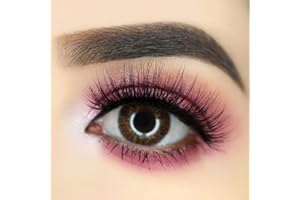 FreshTone Lentilles De Contact De Couleur Chocolat 3 Ton Kit De Rangement Boitier Pince et applicateur Offert 12 Mois sans correction