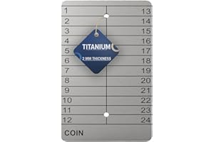 HOOE ENGLAND Hooe Titanium Lazer Engraved Crypto Seed Phrase Storage – Cold Wallet Crypto for Secure Crypto Seed Phrase – Crypto Steel Wallet & Titanium Seed Storage Plate – Bitcoin Seed Storage