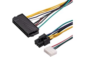 iHaospace 24 Pin to 6 Pin ATX Power Adapter Cable for HP Z220 Z230 Z240 SFF MT TWR Workstation ProDesk 600 G1/G2 SFF EliteDesk 800 G1/G2 Compaq 6200 6300 8200
