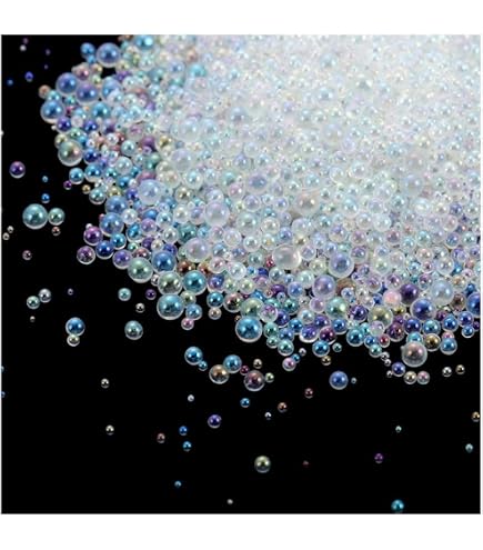 100 G Harzblasen-Perlen Aus Glas – Irisierende Mini-Perlen 1,5–3 Mm, Für Epoxidharz, Schmuck & Basteln