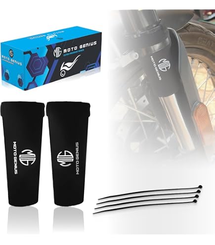 Front Fork Boot Rubber Seal Kit For Honda CB125, CL125, S90, CT90, CT110, CL90 Motorcycles | Black Dust Cover Set