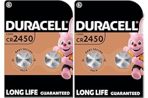 4X Duracell Cr 2450 Lithium (2 Blister Packs of 2 Batteries) 4 Batteries