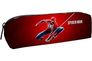 TMXKDSJ Trousse Scolaire, Spiderman Single Trousse, Fourre-Tout pour l'école, Étui à Crayons pour Filles et Garçons, Grande Capacité, Trousse Textile Rectangulaire, 20 x 5,5 x 6 cm